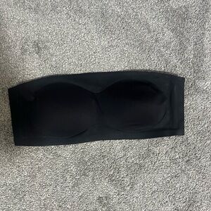 Seamless Strapless Bandeau Bra - Black